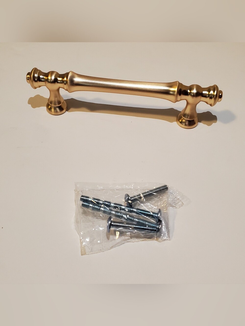8 Piece Brushed Brass Cabinet Pull Handle